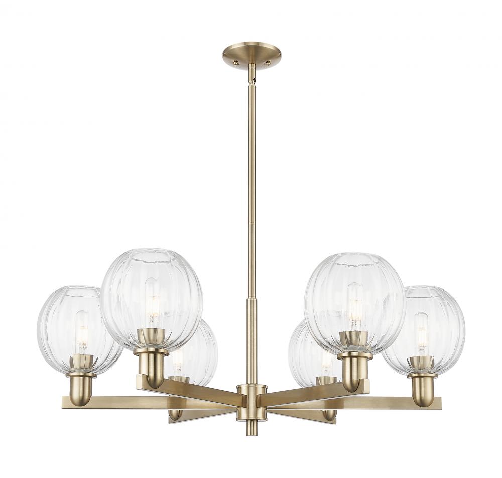 Preston Globe - 6 Light - 24 inch - Champagne Bronze - Chandelier
