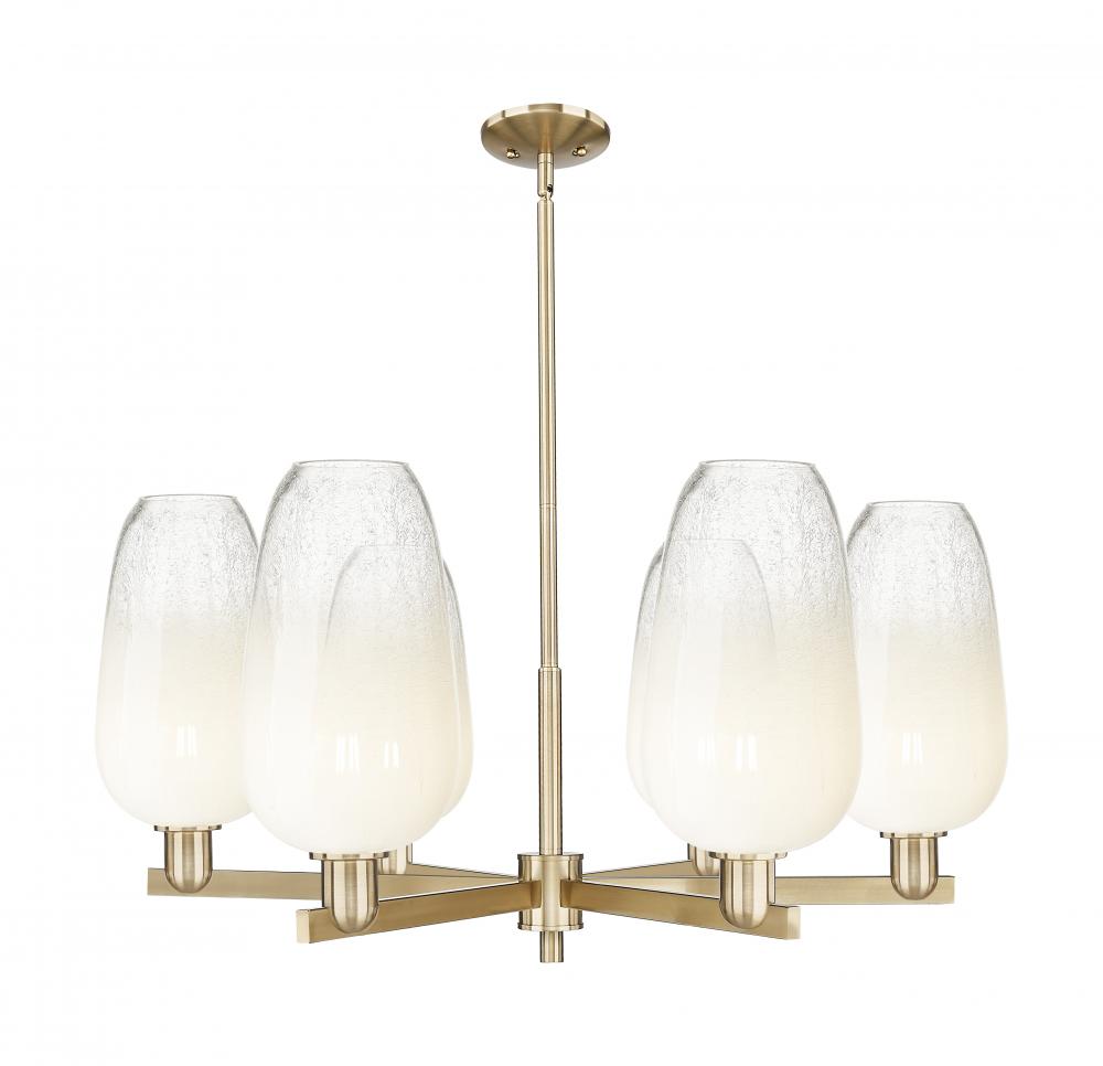 Brookhaven Flute - 6 Light - 24 inch - Champagne Bronze - Chandelier