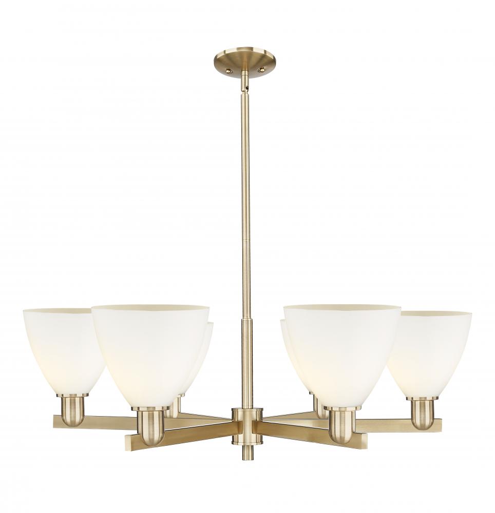 Bristol - 6 Light - 37 inch - Champagne Bronze - Stem hung - Chandelier