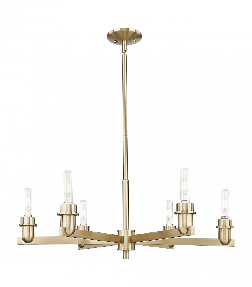 Arcadia - 6 Light - 32 inch - Champagne Bronze - Chandelier