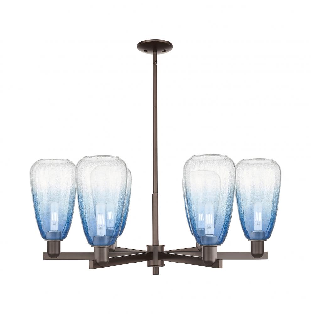 Brookhaven Almond - 6 Light - 24 inch - Oil Rubbed Bronze - Chandelier