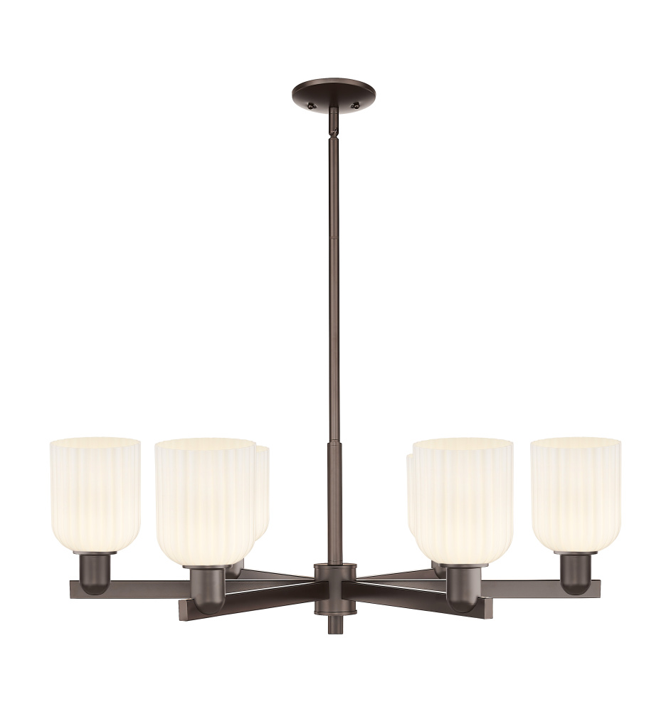 Bridal Veil - 6 Light - 24 inch - Oil Rubbed Bronze - Chandelier