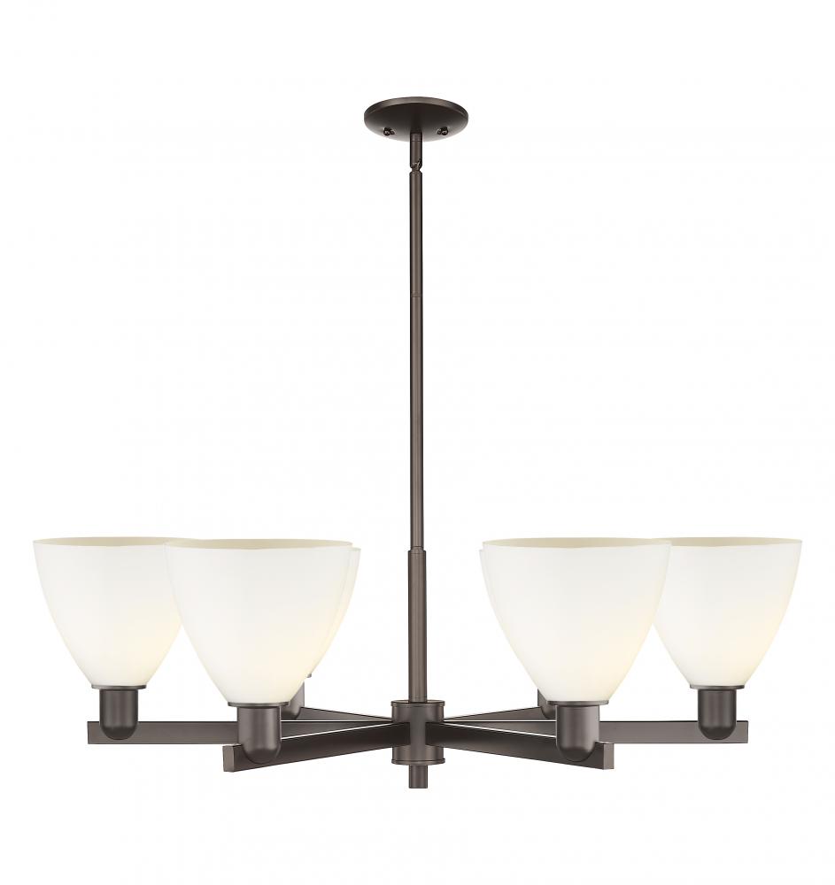 Bristol - 6 Light - 37 inch - Oil Rubbed Bronze - Stem hung - Chandelier