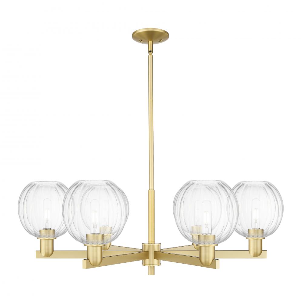 Preston Globe - 6 Light - 24 inch - Satin Gold - Chandelier