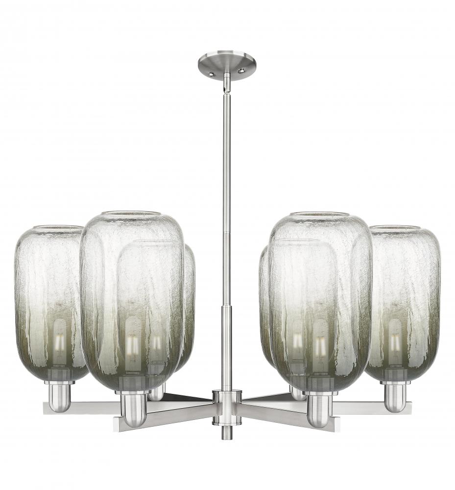 Brookhaven Cloche - 6 Light - 24 inch - Satin Nickel - Chandelier