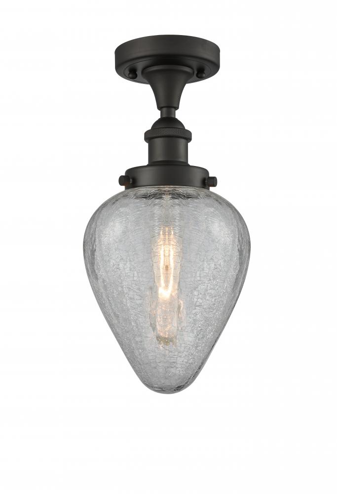 Geneseo - 1 Light - 6 inch - Oil Rubbed Bronze - Semi-Flush Mount