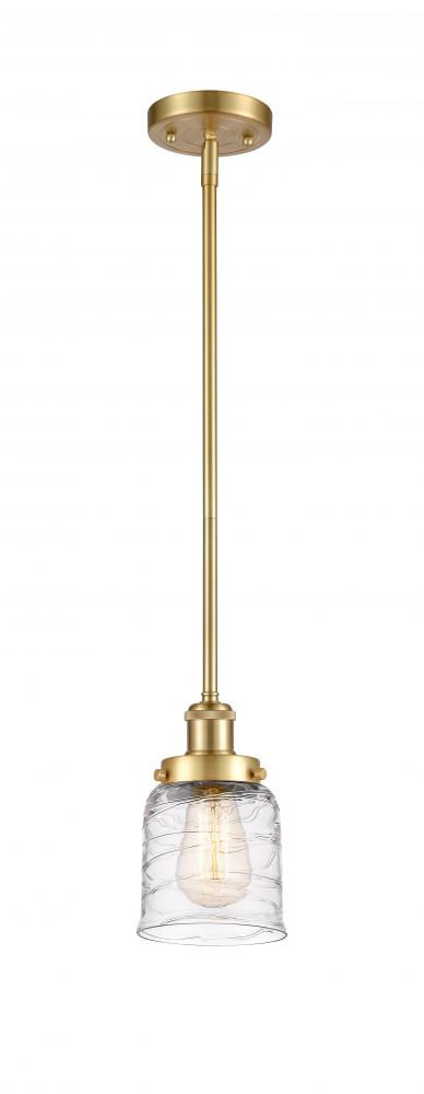 Bell - 1 Light - 5 inch - Satin Gold - Mini Pendant