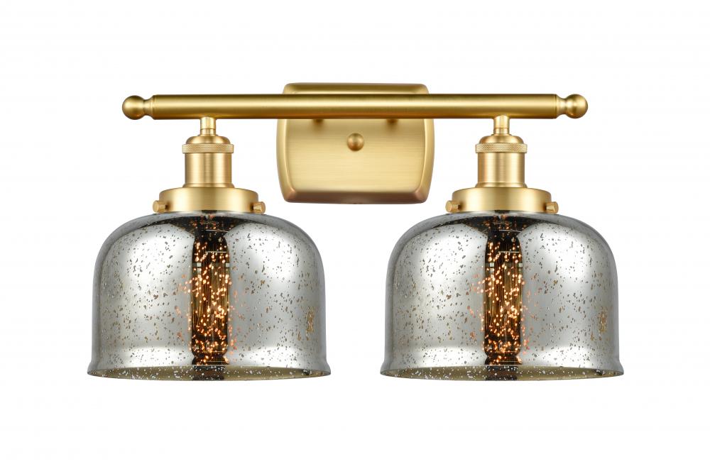 Bell - 2 Light - 18 inch - Satin Gold - Bath Vanity Light