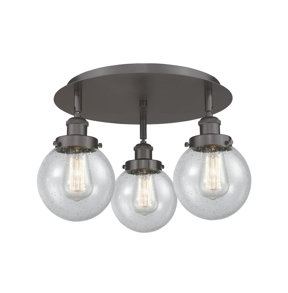 Beacon - 3 Light - 18 inch - Oil Rubbed Bronze - Semi-Flush Mount