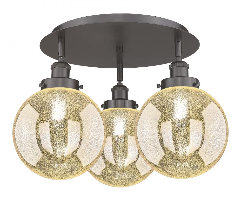 Beacon - 3 Light - 20 inch - Oil Rubbed Bronze - Semi-Flush Mount