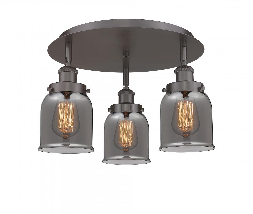 Cone - 3 Light - 17 inch - Oil Rubbed Bronze - Semi-Flush Mount