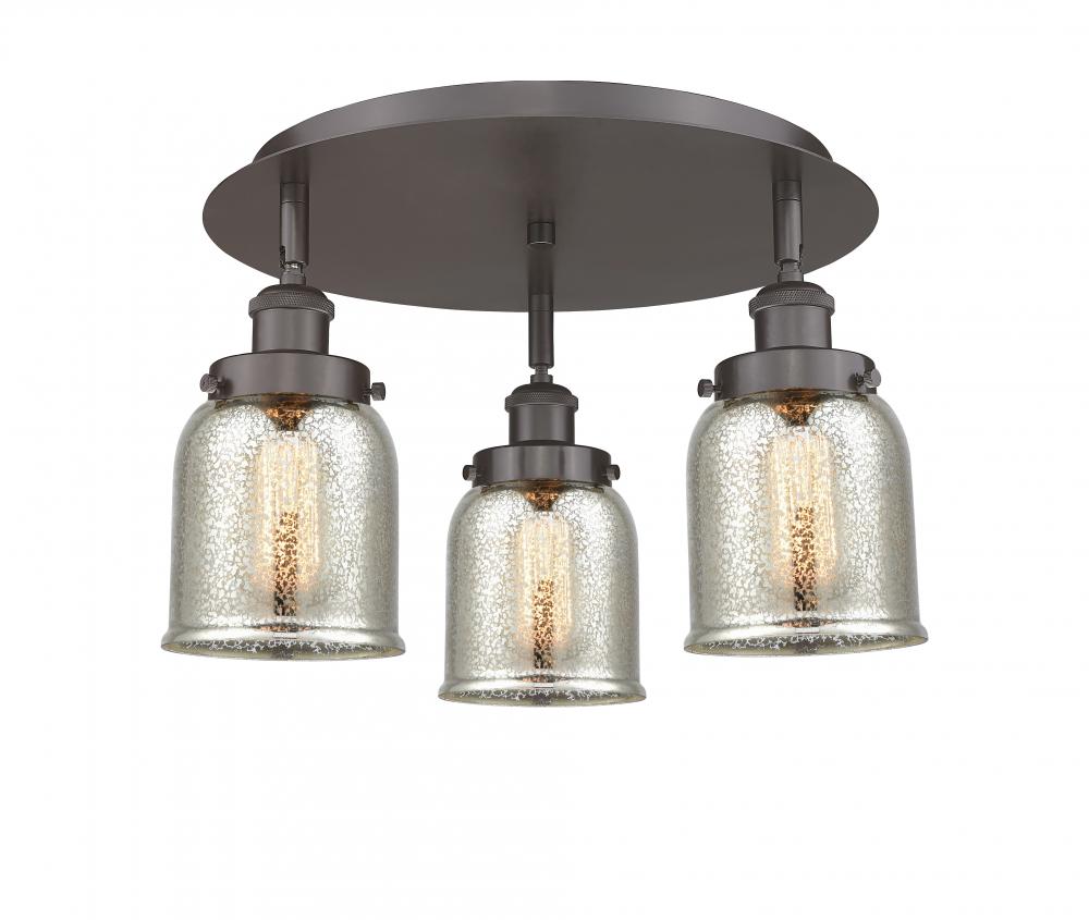 Cone - 3 Light - 17 inch - Oil Rubbed Bronze - Semi-Flush Mount