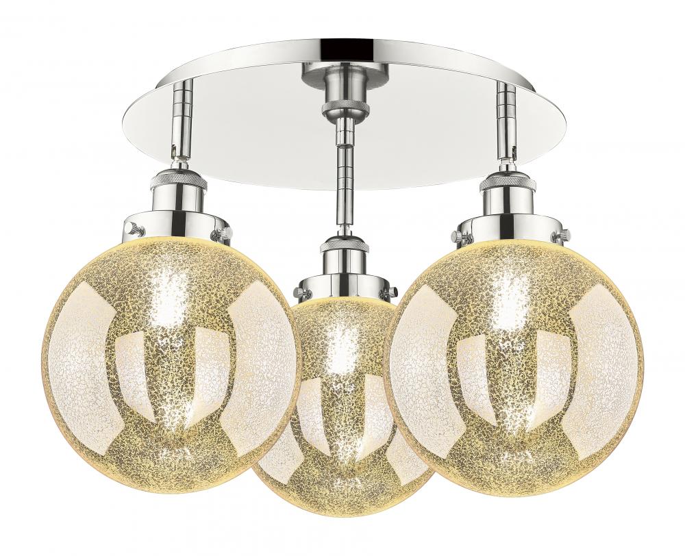 Beacon - 3 Light - 20 inch - Polished Nickel - Semi-Flush Mount