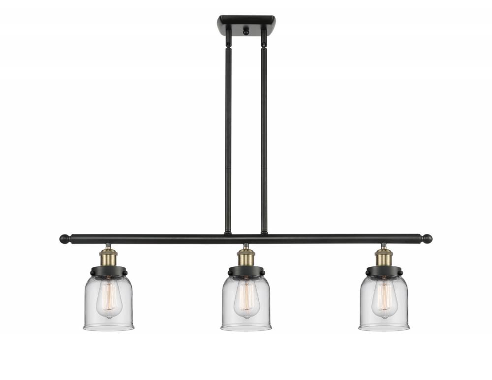Bell - 3 Light - 36 inch - Black Antique Brass - Stem Hung - Island Light