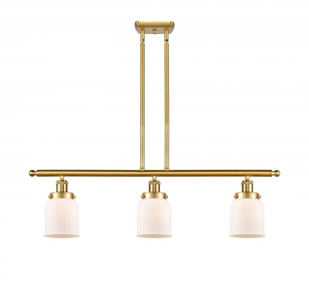 Bell - 3 Light - 36 inch - Satin Gold - Stem Hung - Island Light
