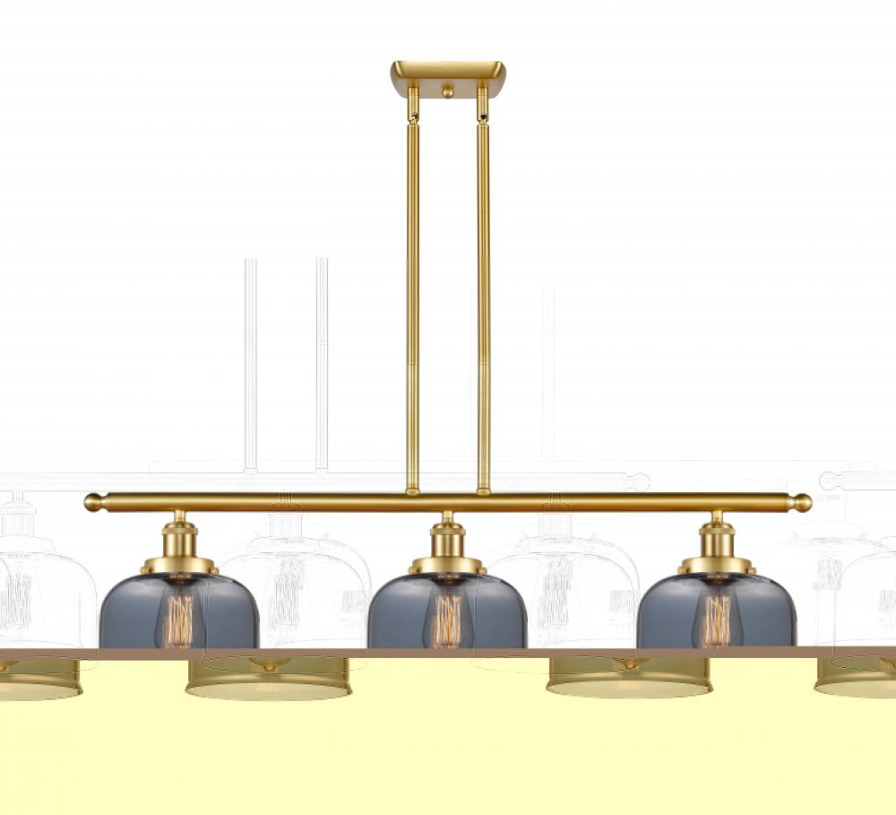 Bell - 3 Light - 36 inch - Satin Gold - Stem Hung - Island Light