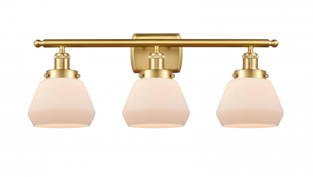 Fulton - 3 Light - 26 inch - Satin Gold - Bath Vanity Light