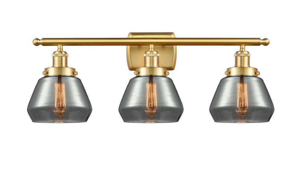 Fulton - 3 Light - 26 inch - Satin Gold - Bath Vanity Light