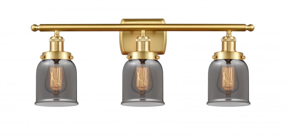 Bell - 3 Light - 26 inch - Satin Gold - Bath Vanity Light