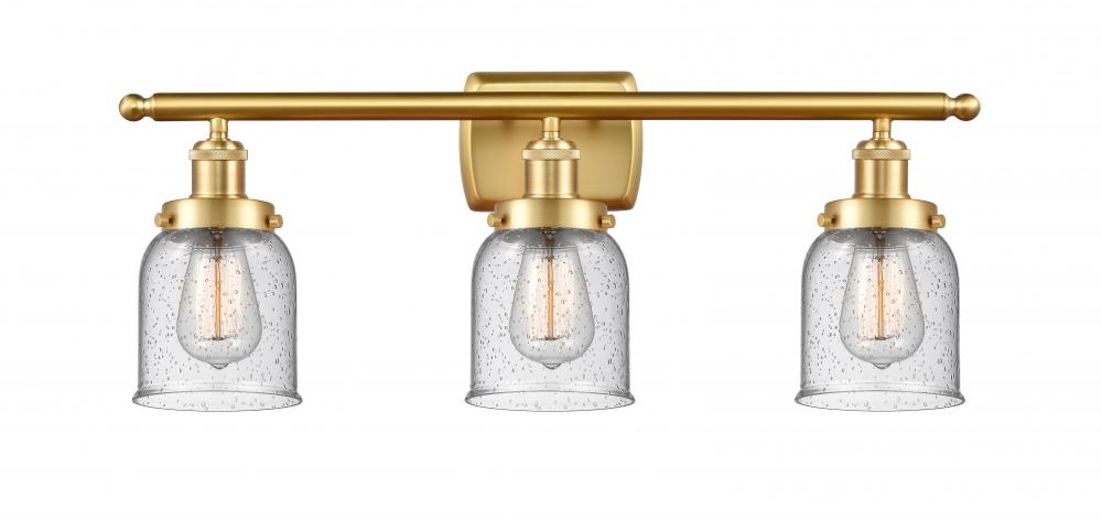 Bell - 3 Light - 26 inch - Satin Gold - Bath Vanity Light