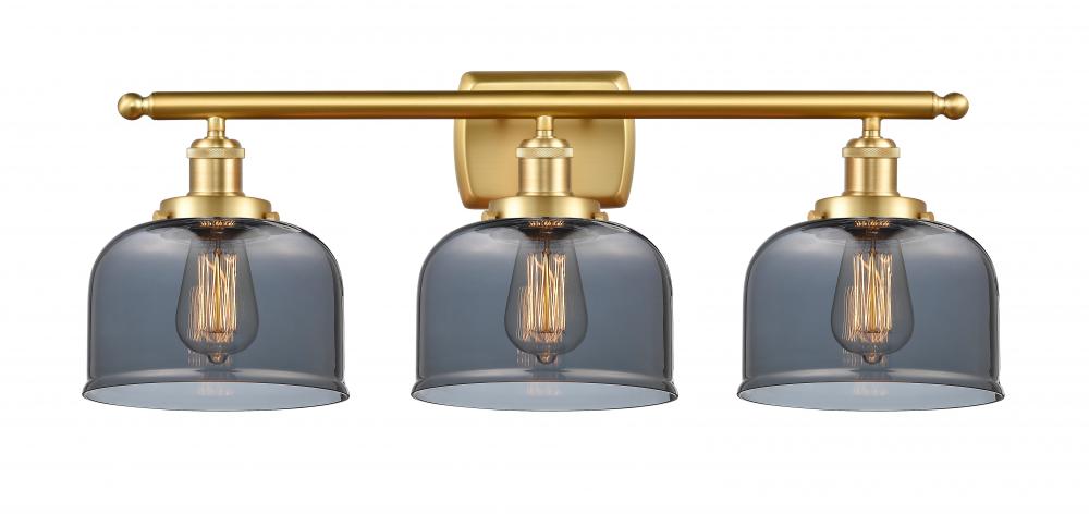 Bell - 3 Light - 28 inch - Satin Gold - Bath Vanity Light