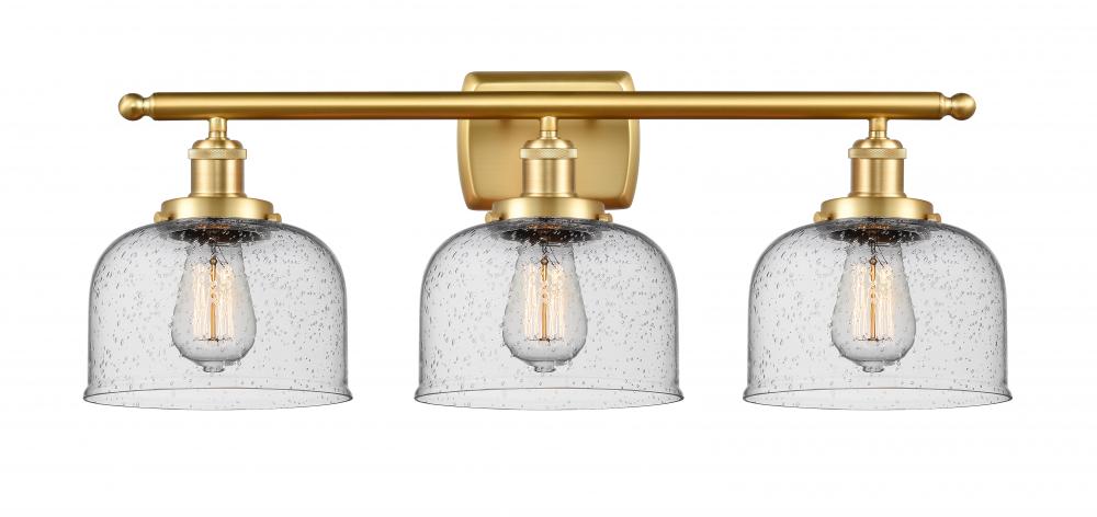 Bell - 3 Light - 28 inch - Satin Gold - Bath Vanity Light