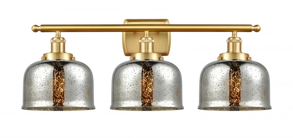 Bell - 3 Light - 28 inch - Satin Gold - Bath Vanity Light