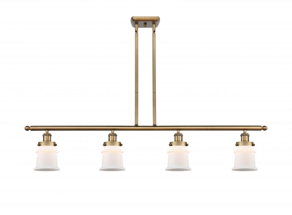 Canton - 4 Light - 48 inch - Brushed Brass - Stem Hung - Island Light