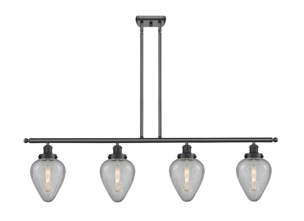 Geneseo - 4 Light - 48 inch - Matte Black - Stem Hung - Island Light