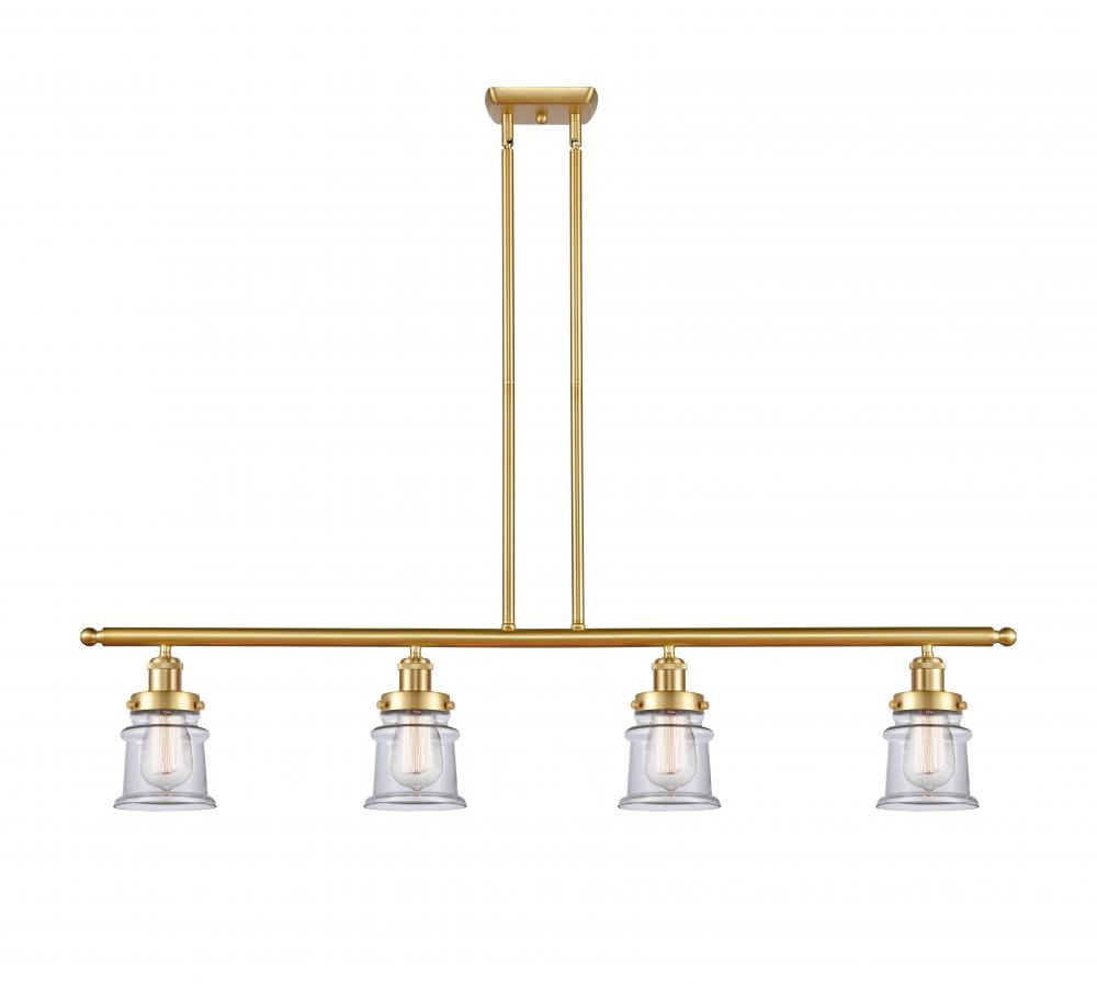 Canton - 4 Light - 48 inch - Satin Gold - Stem Hung - Island Light