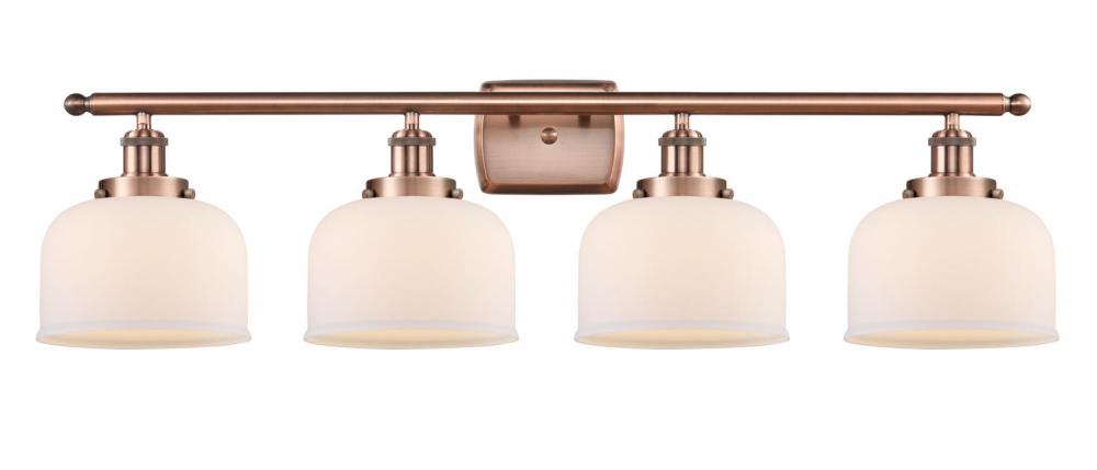 Bell - 4 Light - 38 inch - Antique Copper - Bath Vanity Light