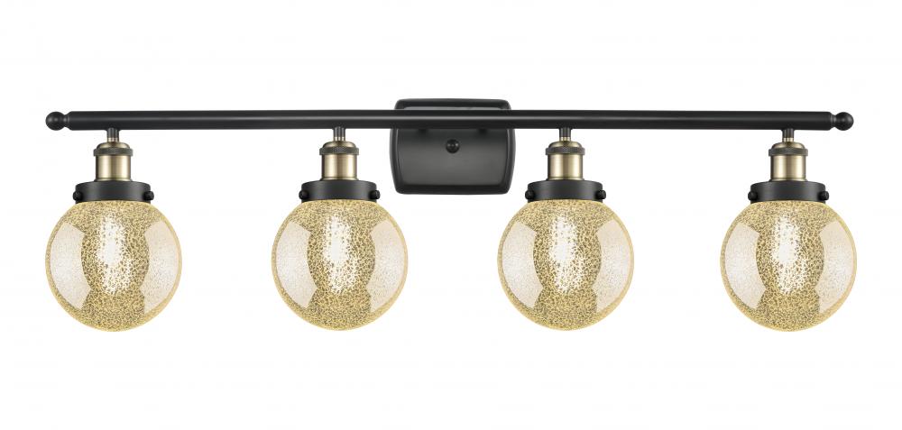 Beacon - 4 Light - 36 inch - Black Antique Brass - Bath Vanity Light