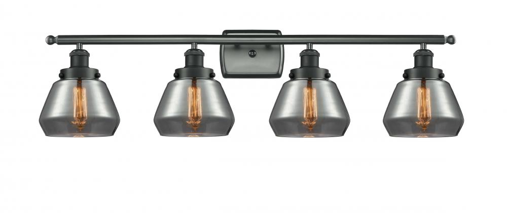 Fulton - 4 Light - 36 inch - Matte Black - Bath Vanity Light