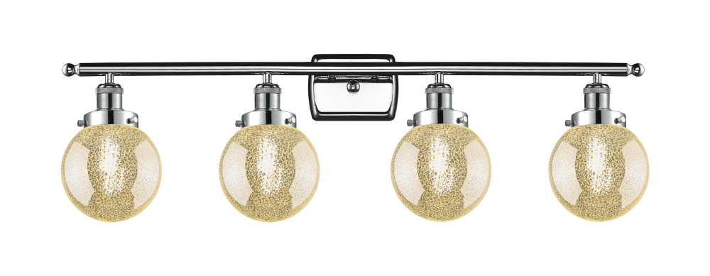 Beacon - 4 Light - 36 inch - Polished Chrome - Bath Vanity Light