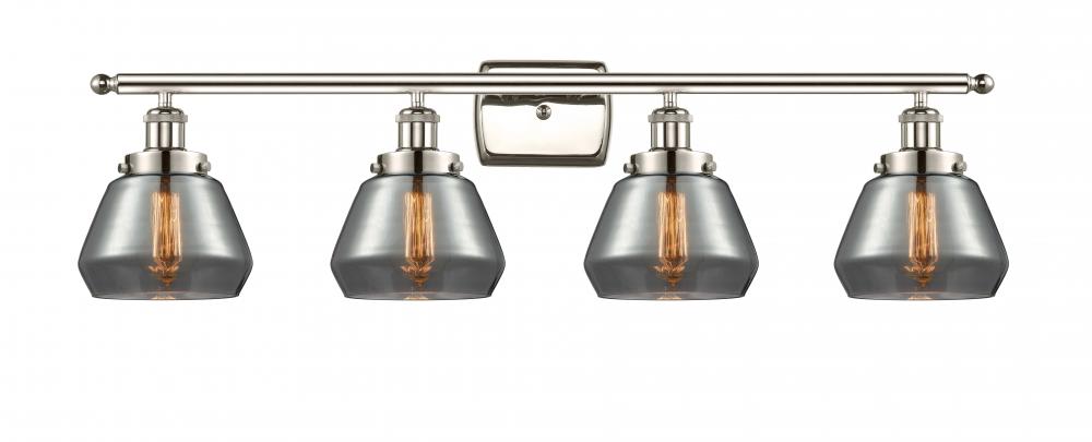 Fulton - 4 Light - 36 inch - Polished Nickel - Bath Vanity Light