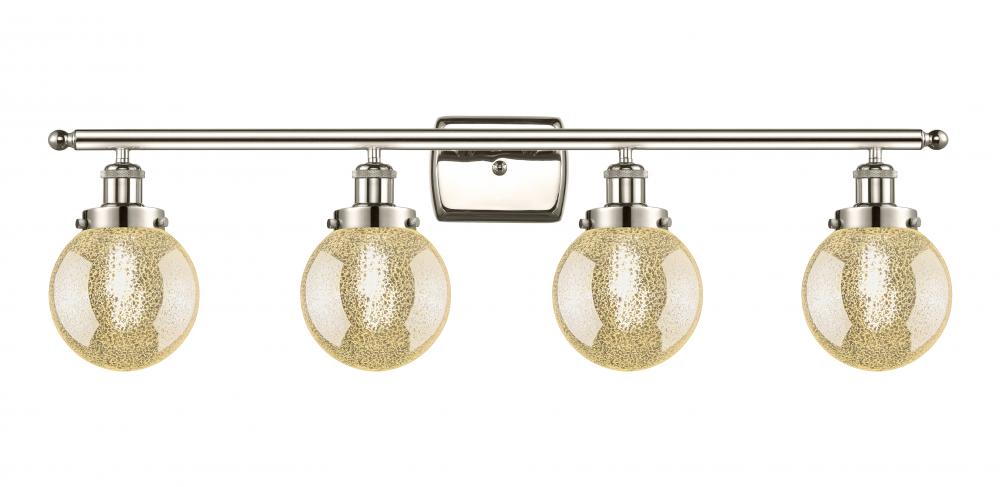 Beacon - 4 Light - 36 inch - Polished Nickel - Bath Vanity Light