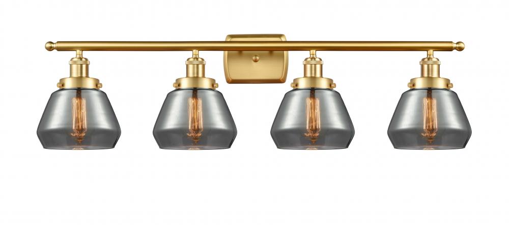 Fulton - 4 Light - 36 inch - Satin Gold - Bath Vanity Light