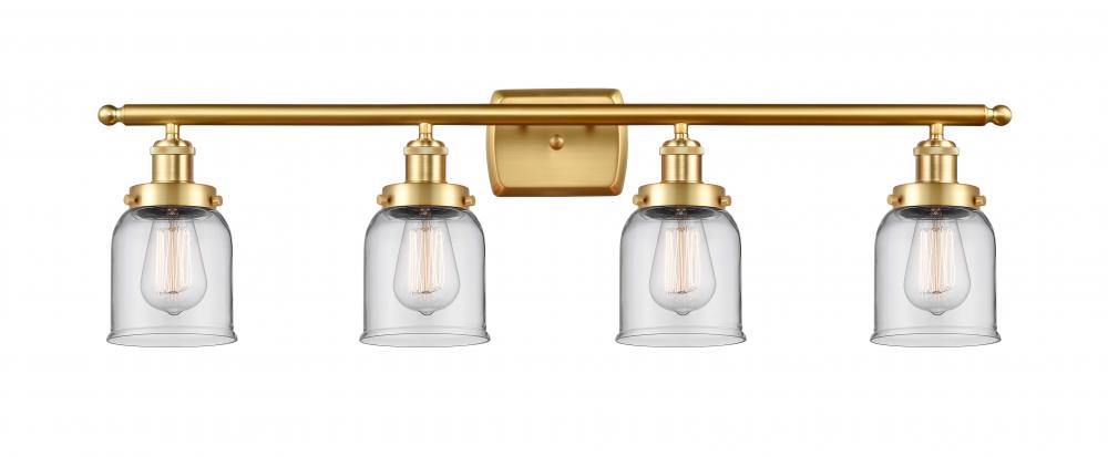 Bell - 4 Light - 36 inch - Satin Gold - Bath Vanity Light