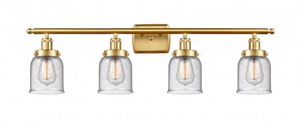 Bell - 4 Light - 36 inch - Satin Gold - Bath Vanity Light