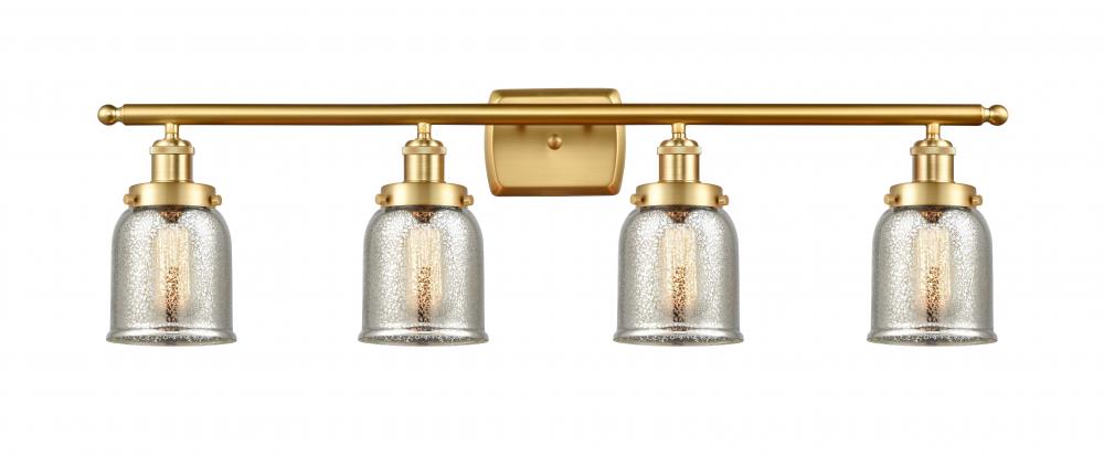 Bell - 4 Light - 36 inch - Satin Gold - Bath Vanity Light