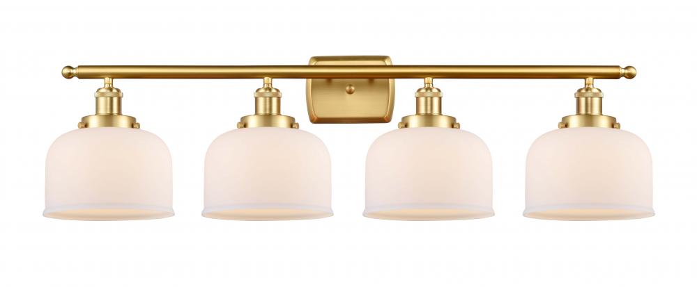 Bell - 4 Light - 38 inch - Satin Gold - Bath Vanity Light