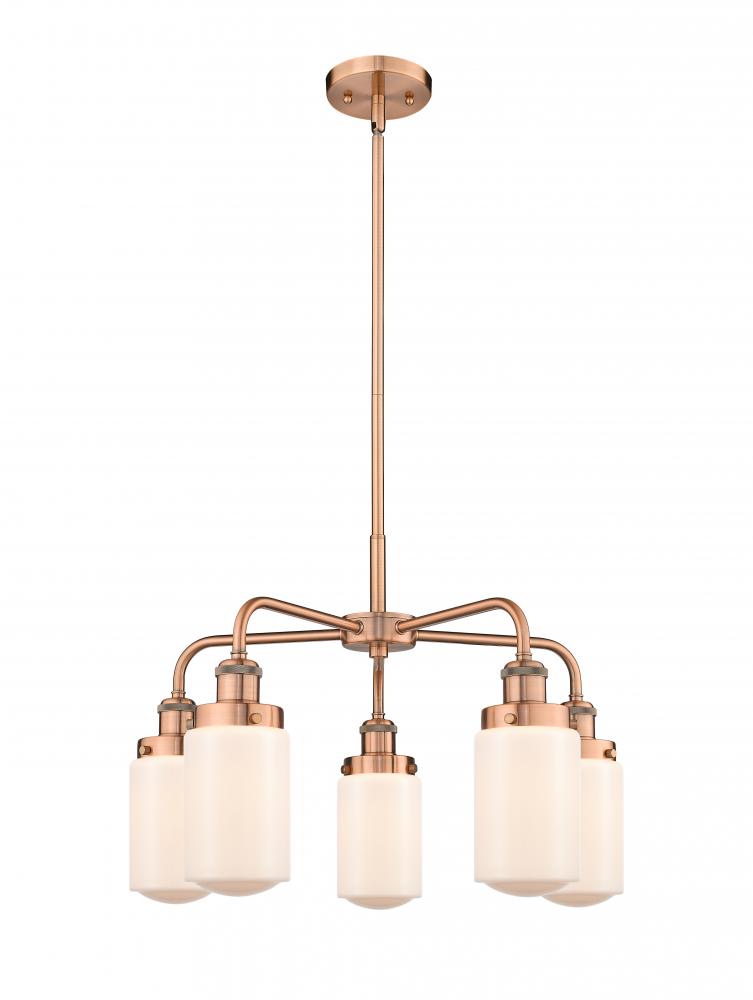 Dover - 5 Light - 23 inch - Antique Copper - Chandelier