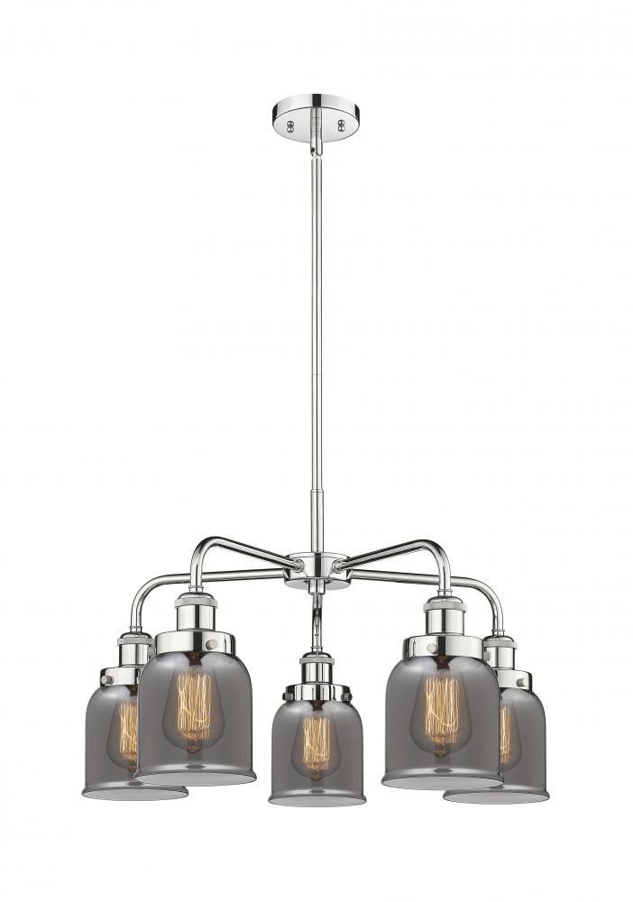 Cone - 5 Light - 24 inch - Polished Chrome - Chandelier