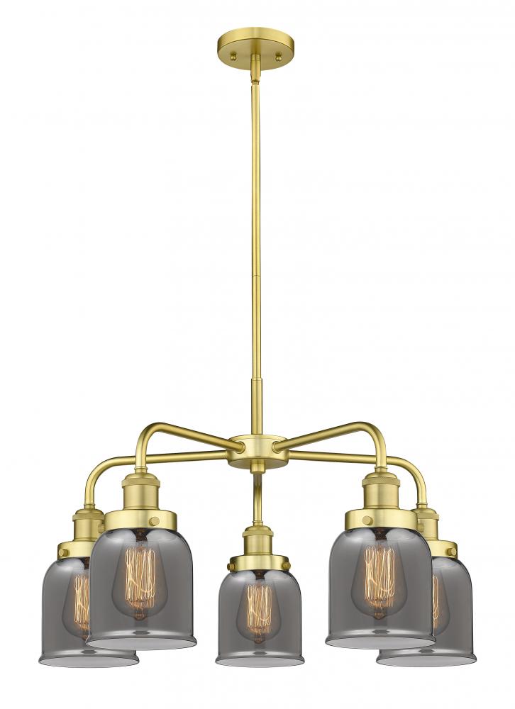 Cone - 5 Light - 24 inch - Satin Gold - Chandelier