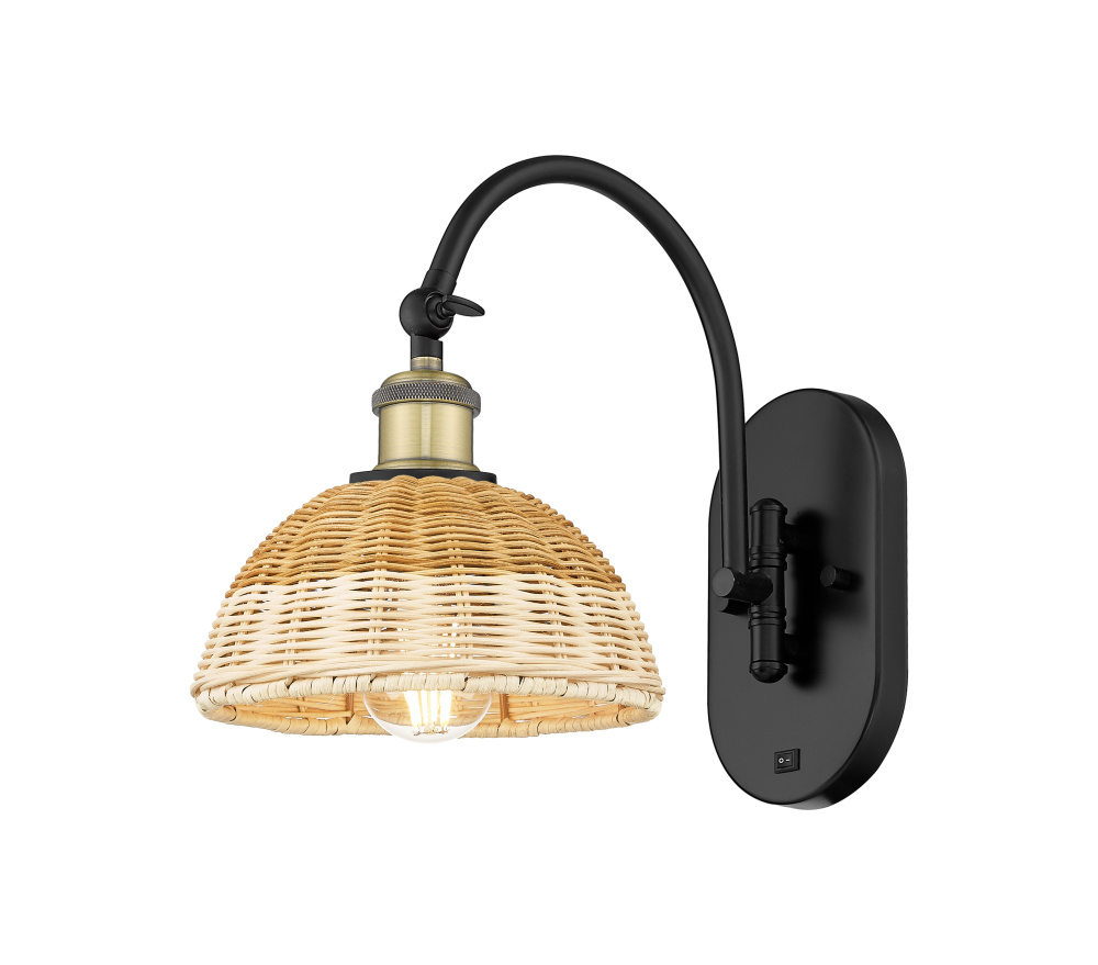 Bristol Natural II - 1 Light - 8 inch - Black Antique Brass - Sconce