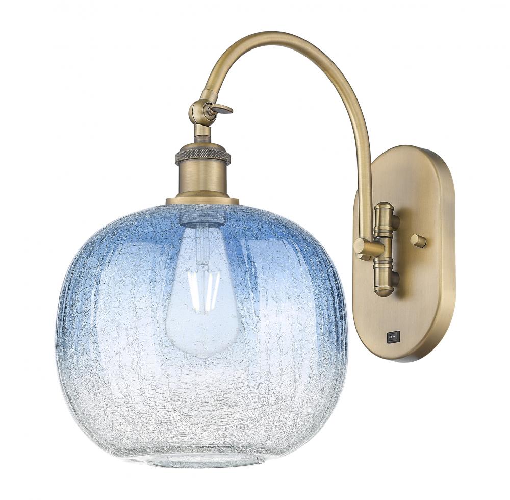 Brookhaven Sphere - 1 Light - 11 inch - Brushed Brass - Sconce