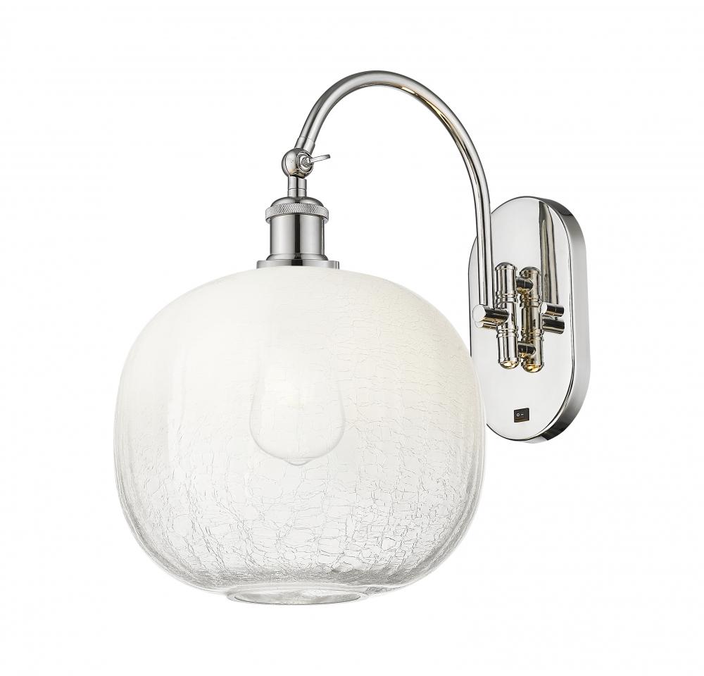 Brookhaven Sphere - 1 Light - 11 inch - Polished Nickel - Sconce