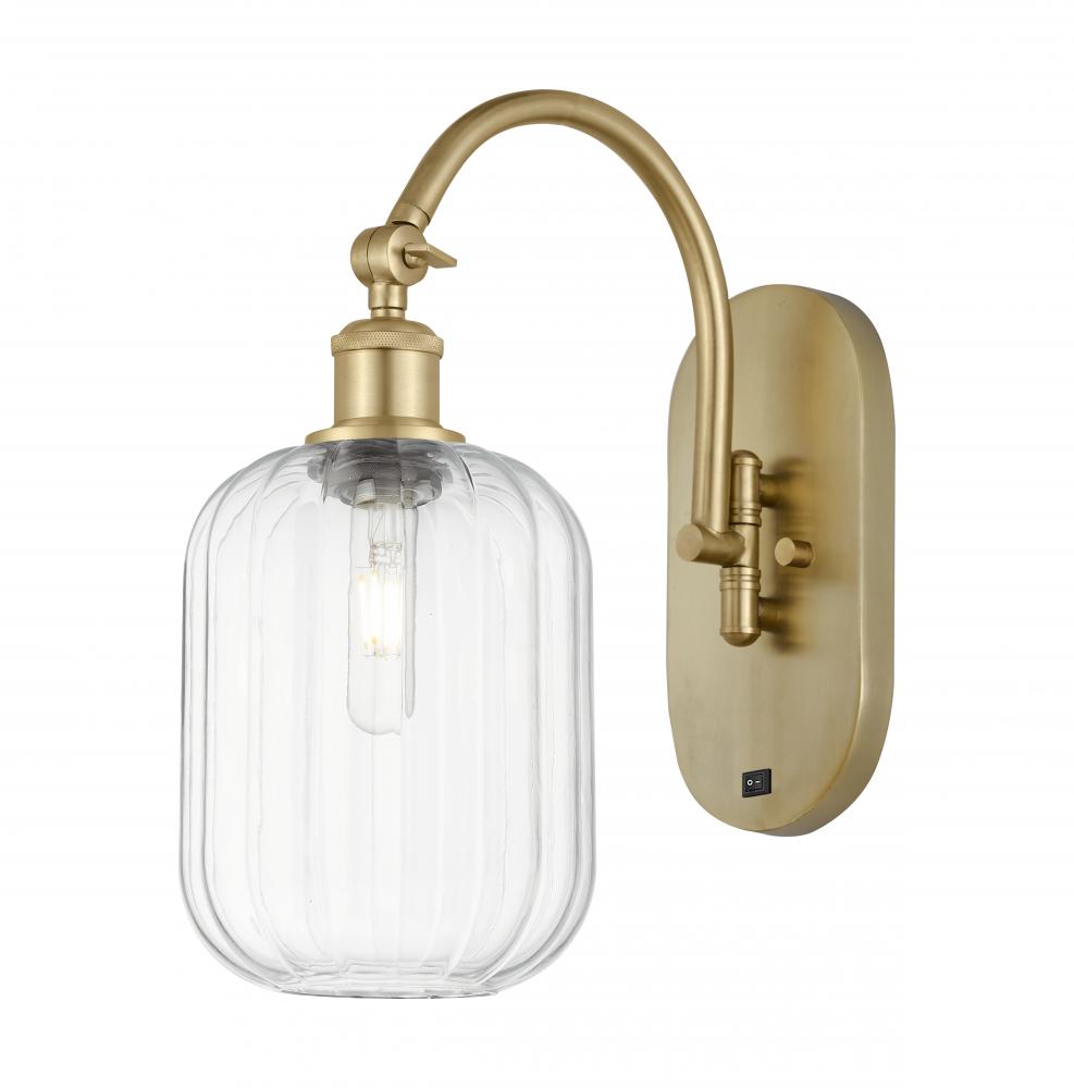 Preston Cylinder - 1 Light - 7 inch - Satin Gold - Sconce