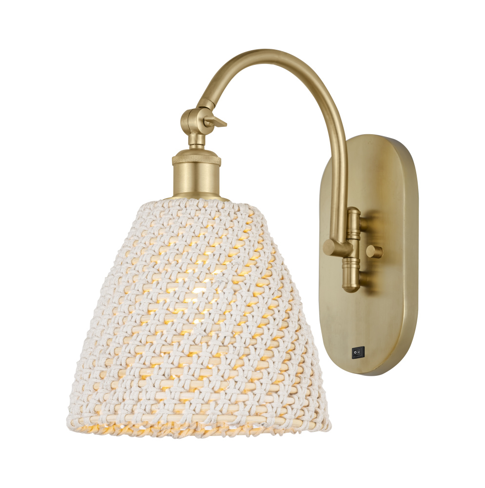 Bristol Natural - 1 Light - 9 inch - Satin Gold - Sconce