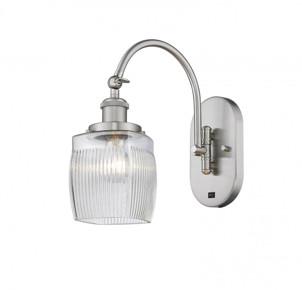 Colton - 1 Light - 6 inch - Brushed Satin Nickel - Adjustable Swing Arm